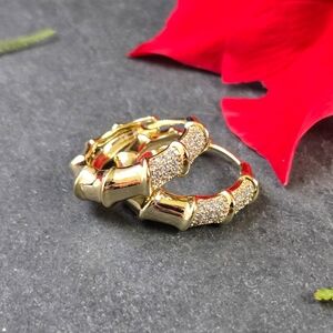 🦋LAST🦋 NWT Tramps+Thieves Jags 14k Gold Fill Hoop Earrings